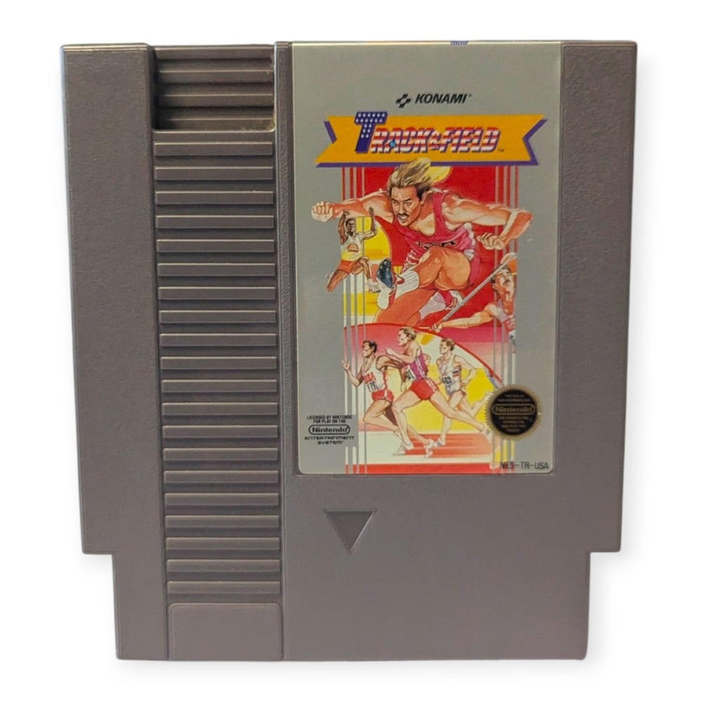 Track & Field Konami Nintendo NES Video Game Cartridge 5 Screw 1987 Sports